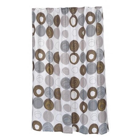 CARNATION HOME FASHIONS Carnation Home Fashions SC-FAB-ST-MDN 54 x 78 in. Madison Stall Size Fabric Shower Curtain; Multi Color SC-FAB/ST/MDN